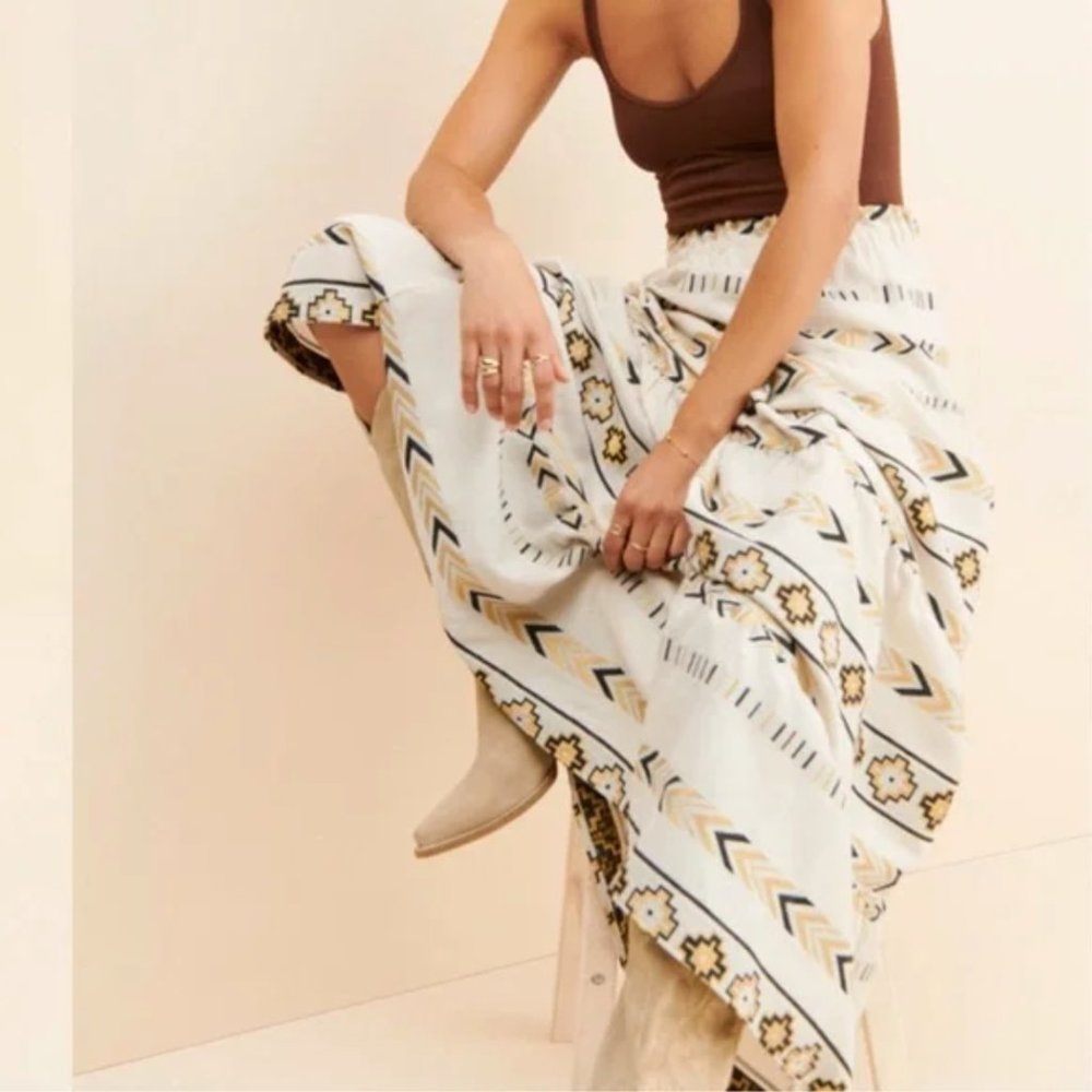 White Anthropologie Ydra Maxi Skirt